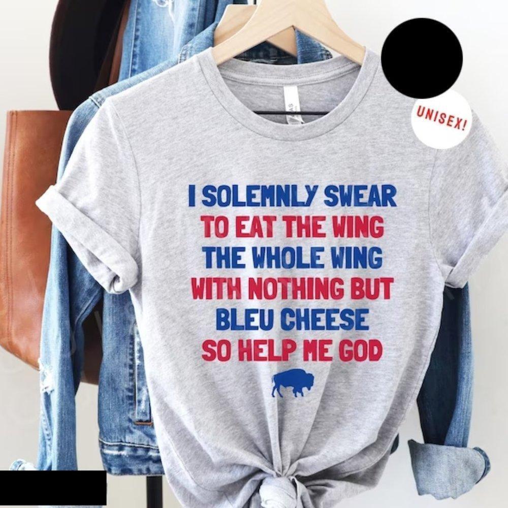 Buffalo Wings Shirt, Buffalo Football Shirt, Buffalo Fathers Day , Bleu Chee